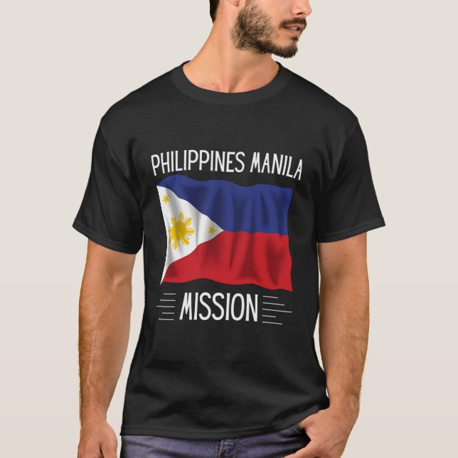 Philippines Manila Lds Mission Proud Mormon Missio T-Shirt (Front)
