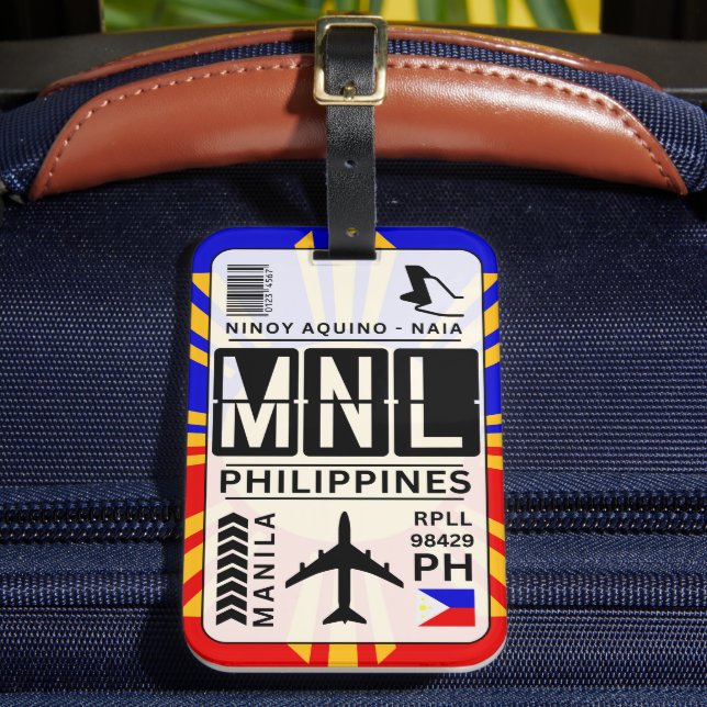 Philippines Manila Luggage Tag (Front Insitu 2)