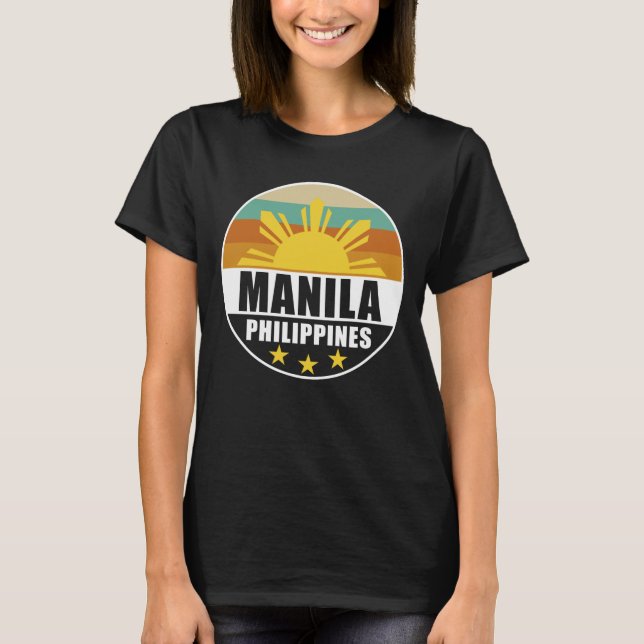 Philippines Manila Proud Filipino Love Pinoy T-Shirt (Front)