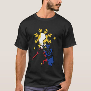 Philippines Map Flag Filipina Filipino Pride Pinoy T-Shirt