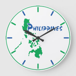 Philippines Map Wall Clock