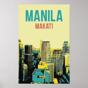 Philippines, Metro Manila, City of Makati building Poster