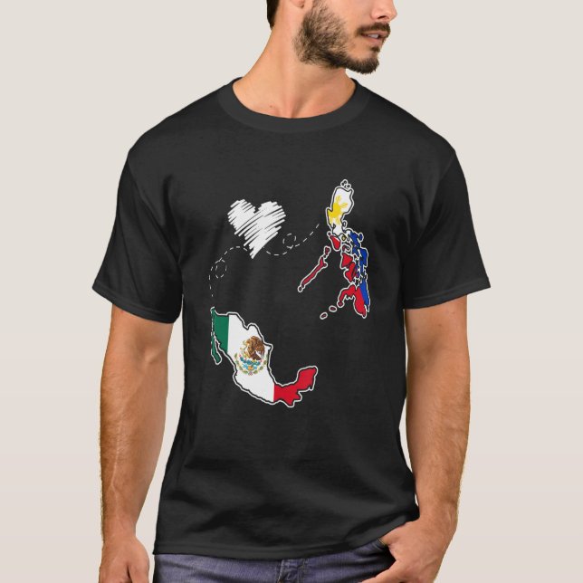 Philippines Mexico Filipino Proud Mexipino Mexican T-Shirt (Front)