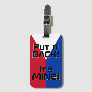 Philippines National Flag Funny Patriotic Luggage Tag