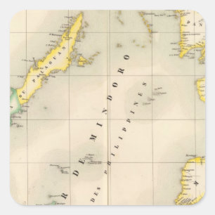 Philippines Oceania no 6 Square Sticker
