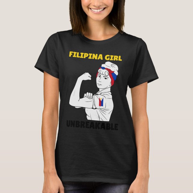 Philippines Pinay Filipina Princess Queen Proud Wo T-Shirt (Front)