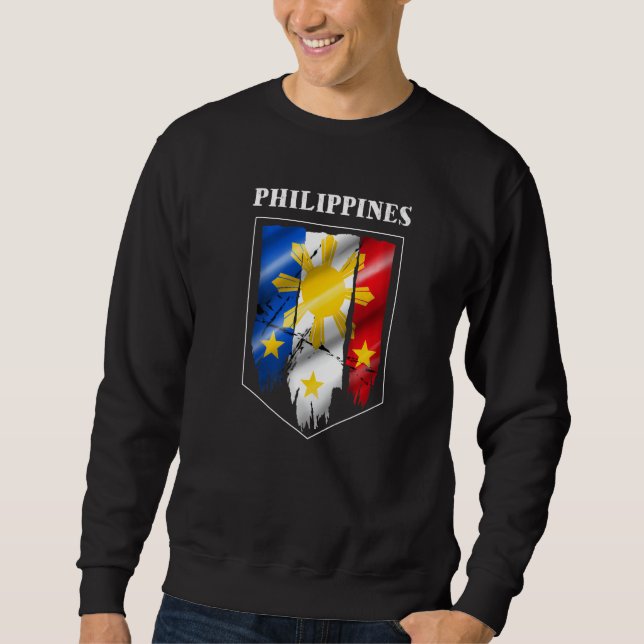 Philippines Pinay Filipino Pride Country Flag Isla Sweatshirt (Front)