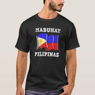 Philippines Pinay Filipino Pride Country Flag Mabu T-Shirt