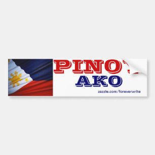 Philippines Pinoy ako Bumper Sticker