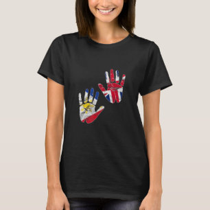 Philippines Proud Filipino Filipina Flag Uk Englan T-Shirt