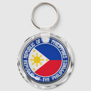Philippines Round Emblem Key Ring