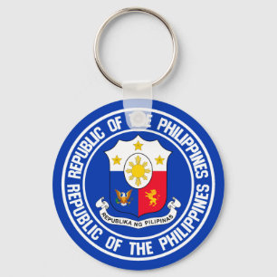 Philippines Round Emblem Key Ring