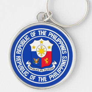 Philippines Round Emblem Key Ring