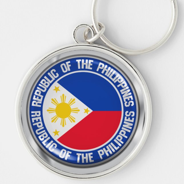 Philippines Round Emblem Key Ring (Front)