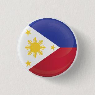 Philippines  Round Icon Flag 3 Cm Round Badge