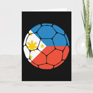 Philippines Soccer Byll Flag Jersey Futbol Filipin Card