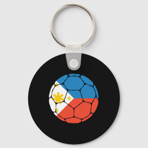 Philippines Soccer Byll Flag Jersey Futbol Filipin Key Ring