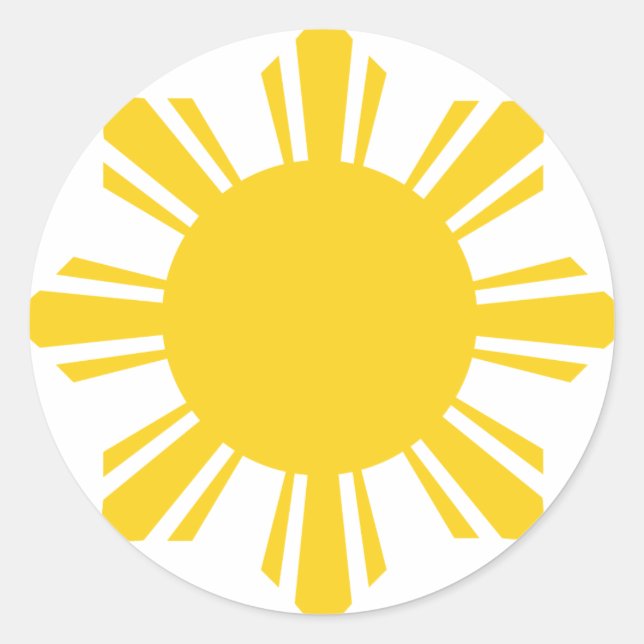 Philippines Sun by AiReal Apparel Classic Round Sticker (Front)