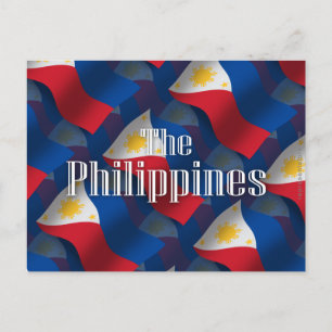 Philippines Waving Flag Postcard