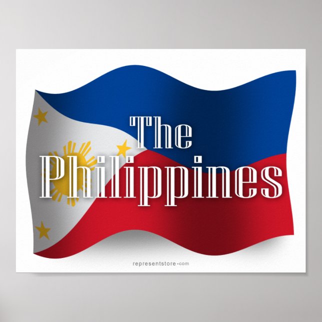 Philippines Waving Flag Poster (Front)