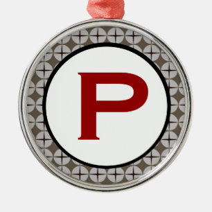philips head Monogram Metal Ornament
