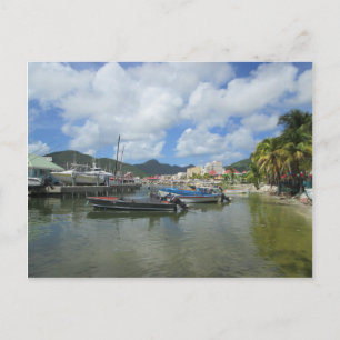 Philipsburg Harbour St. Maarten Postcard