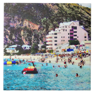 Philipsburg Sint Maarten Beach Ceramic Tile