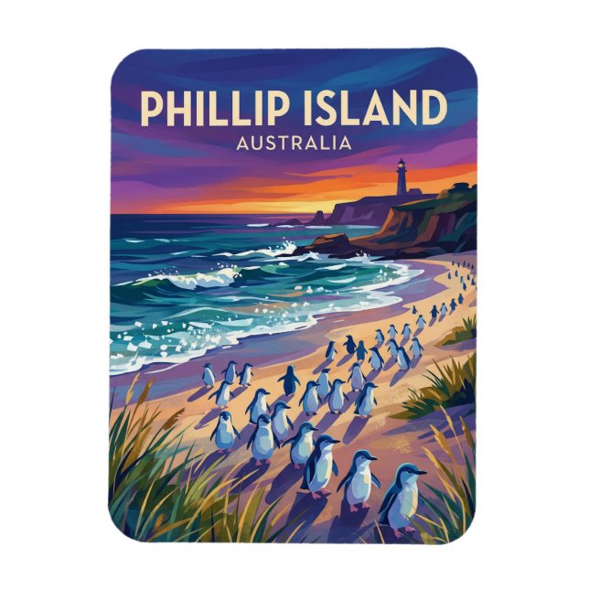 Phillip Island Australia Magnet (Vertical)