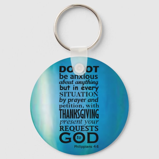 Phillipians 4:6 key ring (Front)