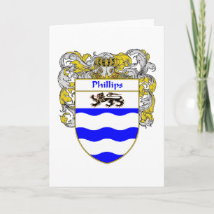 Phillips Coat of Arms (Mantled) Holiday Card