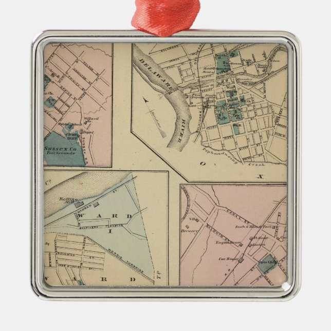 Phillipsburg, NJ Metal Tree Decoration (Front)