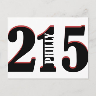 Philly 215 postcard