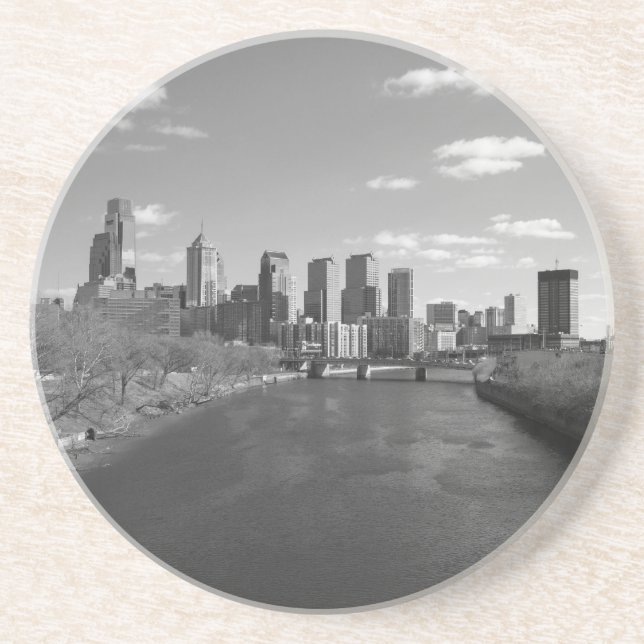 Philly b/w coaster (Front)