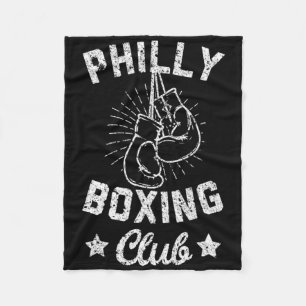 Philly Boxing Club - Vintage Boxer Gloves Fleece Blanket