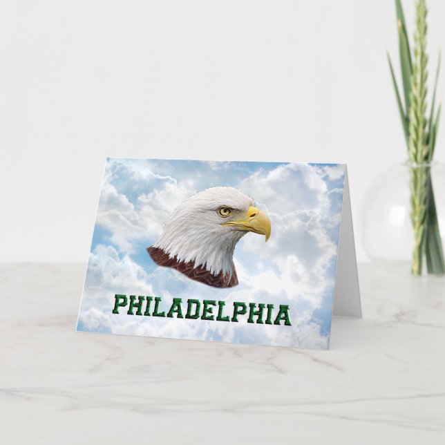 Philly Eagle - Horizontal Greeting Card (Front)
