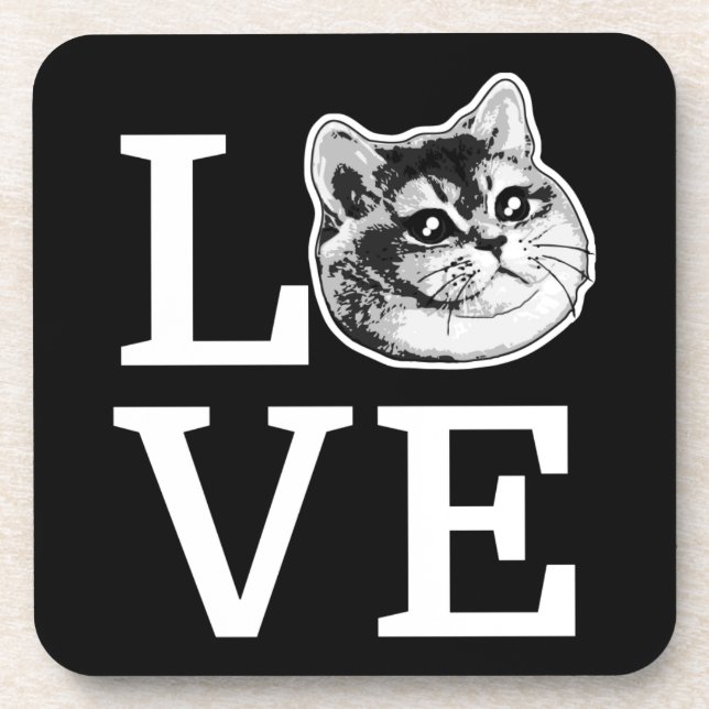 Philly Love Cat Coaster (Front)