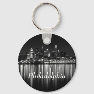 Philly night b/w key ring