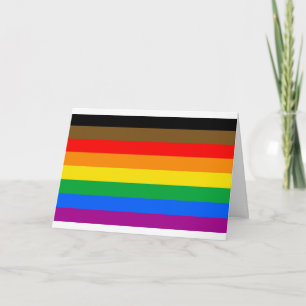 Philly Rainbow Pride Flag Card