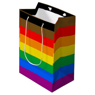 Philly Rainbow Pride Flag Medium Gift Bag