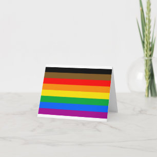 Philly Rainbow Pride Flag Thank You Card