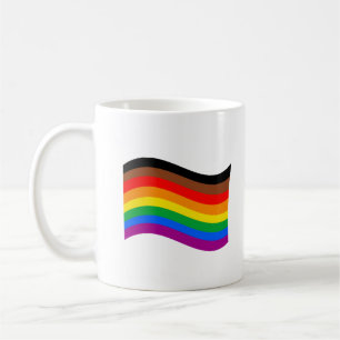 Philly Rainbow Pride Waving Flag Coffee Mug