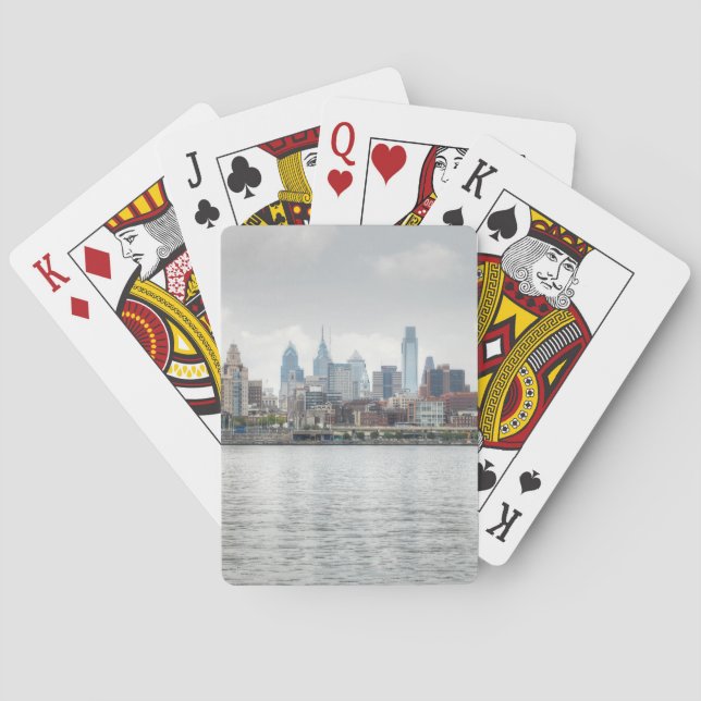 Philly skyline 2 playing cards (Back)