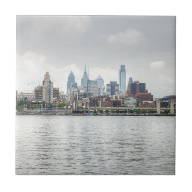 Philly skyline 2 tile (Front)