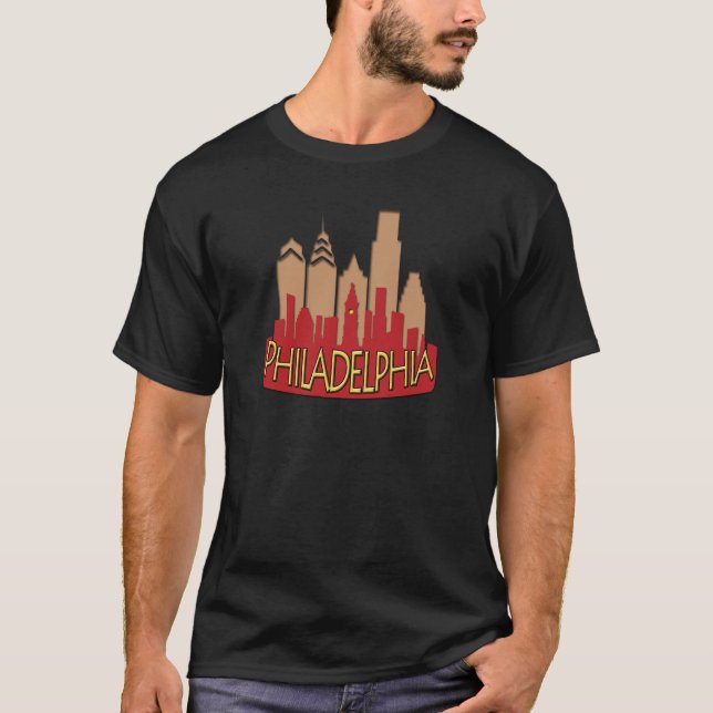 Philly Skyline newwave hot T-Shirt (Front)