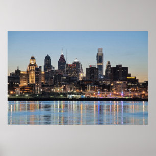 Philly sunset poster