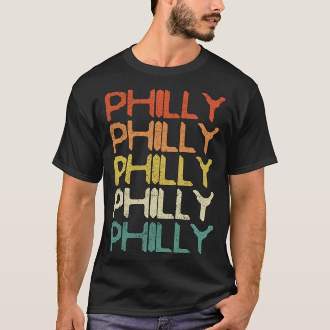 Philly Vintage Retro  7 T-Shirt (Front)