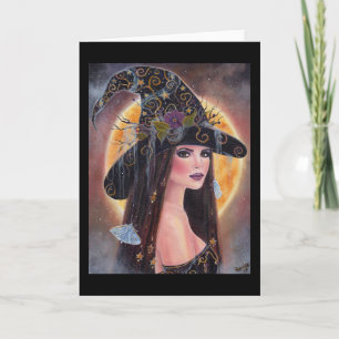 Philomena Halloween spooky witch card by Renee