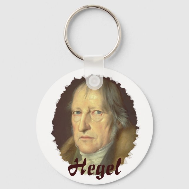 Philosopher Georg Hegel Key Ring (Front)
