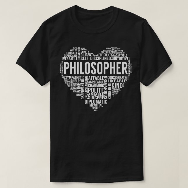 Philosopher Heart T-Shirt (Design Front)