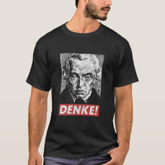 Philosopher Immanuel Kant Denke Think Sapere Aude T-Shirt